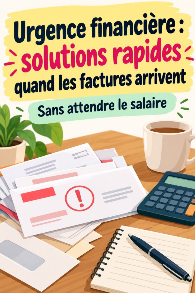 Femme consultant son budget pendant une urgence financière